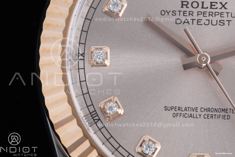 41 on SS Jubilee 591 126331 904L DateJust RG SH RG Steel Bracelet Best 1:1 Clean Premium Dial Edition Diamonds 1229